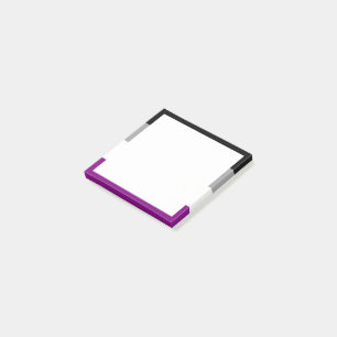 Asexuelle Pride-Flagge Post-it Klebezettel