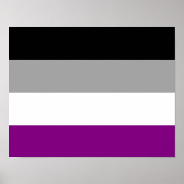 Asexuelle Pride-Flagge Poster (Vorne)