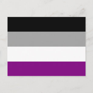 Asexuelle Pride-Flagge Postkarte
