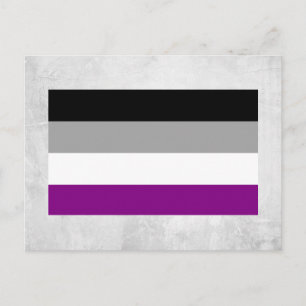 Asexuelle Pride-Flagge Postkarte