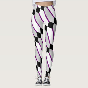 Asexuelle Pride-Flaggen-Kunst von EelKat Wendy C A Leggings