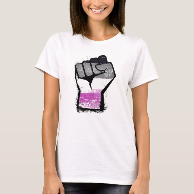 Asexuelle Protestfäuste T-Shirt (Vorderseite)