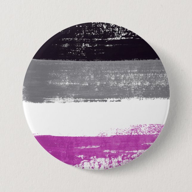 Asexuelle Stolzfarbe Button (Vorderseite)
