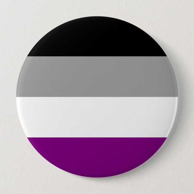 ASEXUELLE STRIPES-DESIGN BUTTON (Vorderseite)