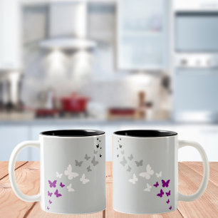 Asexueller Stolz Schmetterlingsweg Zweifarbige Tasse