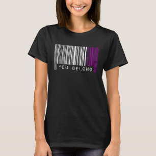 Asexueller Strichcode-Stolz Sie gehören zusammen z T-Shirt