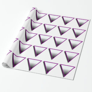 ASEXUELLES DREIECKSYMBOL 3D -.png Geschenkpapier