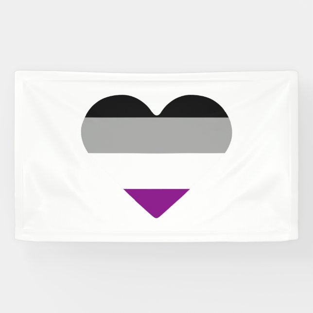 Asexuelles Herz Banner (Horizontal)