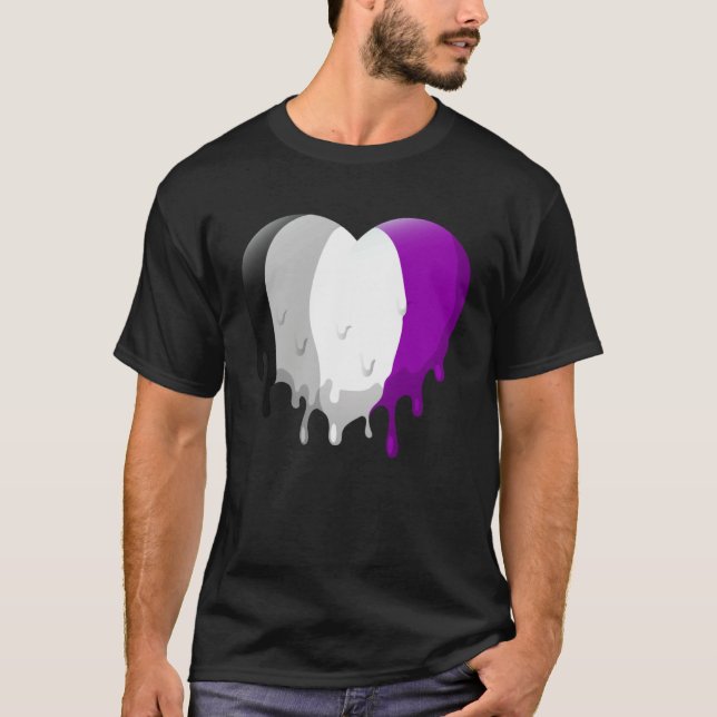 Asexuelles Herz T-Shirt (Vorderseite)