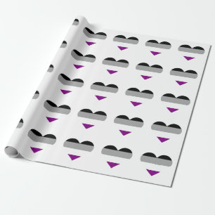 Asexuelles Herzstück Geschenkpapier