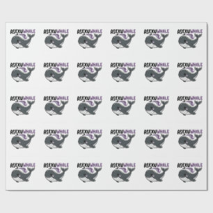 Asexuwhale" Lustiger Wal Meer LGBTQ Asexuelle Prid Geschenkpapier