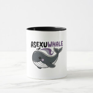 Asexuwhale" Lustiger Wal Meer LGBTQ Asexuelle Stol Tasse