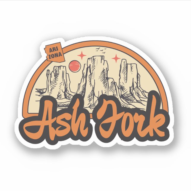 Ash Fork, Arizona Aufkleber (Vorderseite)