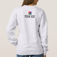 Ash Gray Back Side Print Bekleidung Kleidung Fraue