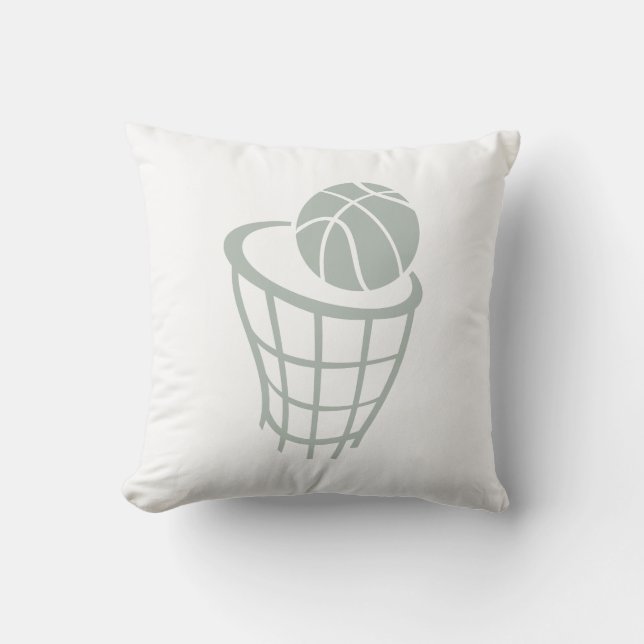 Ash Gray Basketball Kissen (Vorderseite)