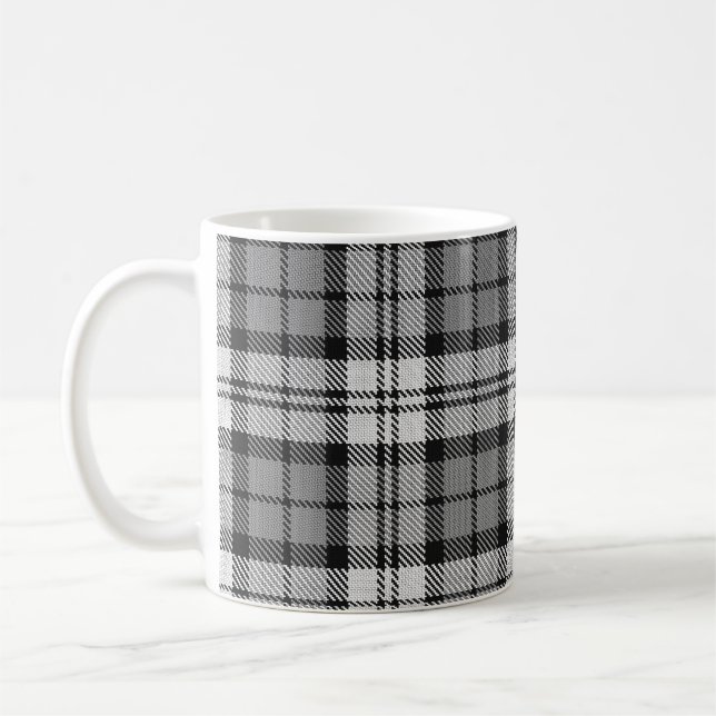 Ash Gray Blackwatch Campbell Tartan Kariert Kaffeetasse (Links)