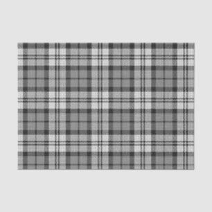 Ash Gray Blackwatch Campbell Tartan Kariert Seidenpapier
