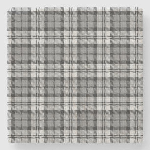Ash Gray Blackwatch Campbell Tartan Kariert Steinuntersetzer