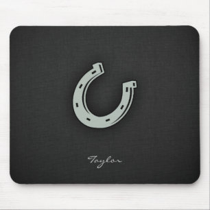 Ash Gray Horseshoe Mousepad