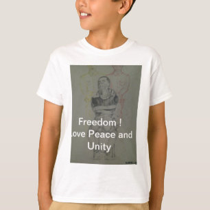 Ash Gray: Liebliche Freiheit, Frieden und Einheit T-Shirt