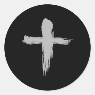 Ash Mittwoch Christlich Lent Cross Segen Heilige W Runder Aufkleber