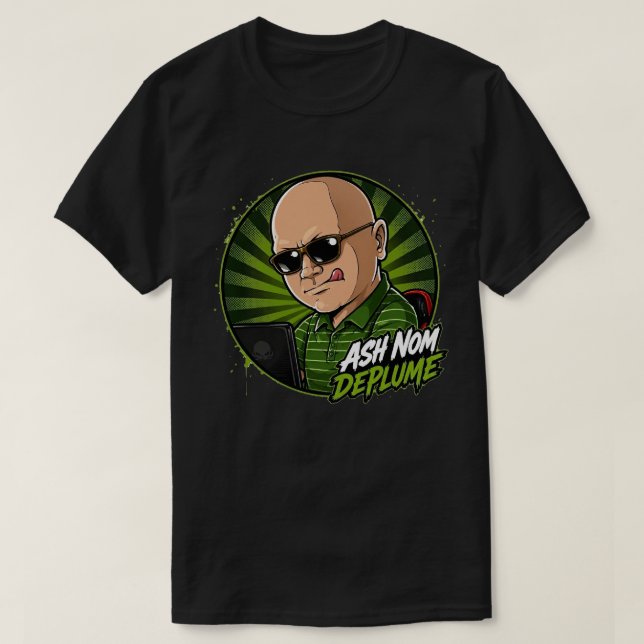 Ash Nom DePlume Dark T-Shirt (Design vorne)