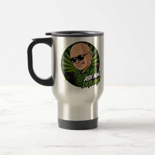 Ash Nom DePlume Reise-/Pendler-Tasse Reisebecher (Links)