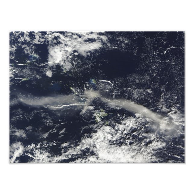 Ash Plume aus Soufriere Hills, Montserrat Fotodruck (Vorne)