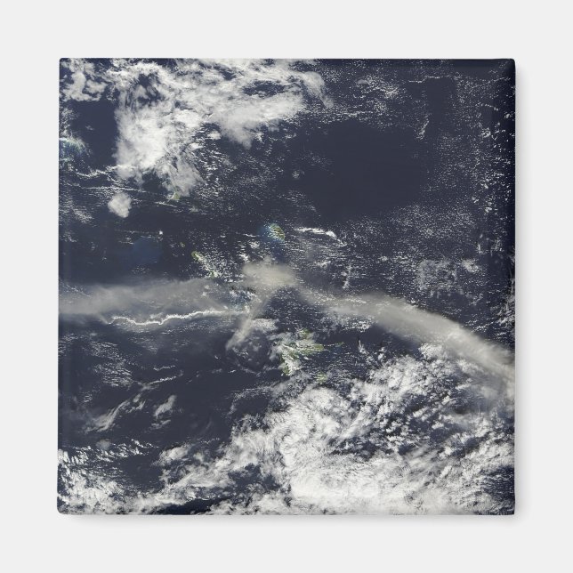 Ash Plume aus Soufriere Hills, Montserrat Magnet (Vorne)
