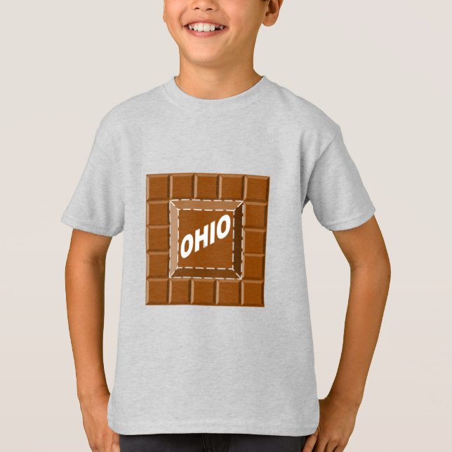 Ash-T-Shirt Kinder SCHOKOLADE OHIO T-Shirt (Vorderseite)