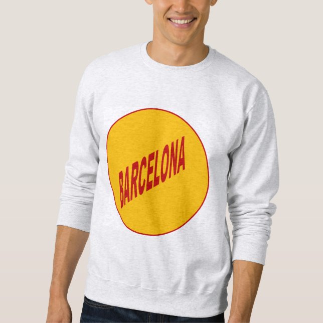 Asha-Shirt Mann BARCELONA Sweatshirt (Vorderseite)