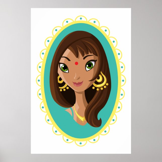 Asha the Indian Beauty Poster (Vorne)