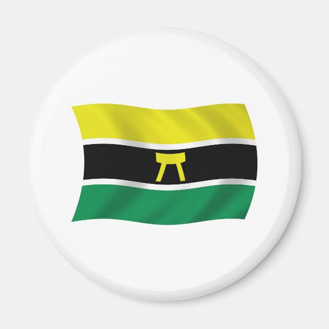 Ashanti People Flag Magnet (Vorne)