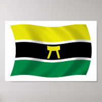 Ashanti People Flag Poster Print