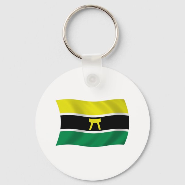 Ashanti People Flag Schlüsselanhänger (Vorderseite)