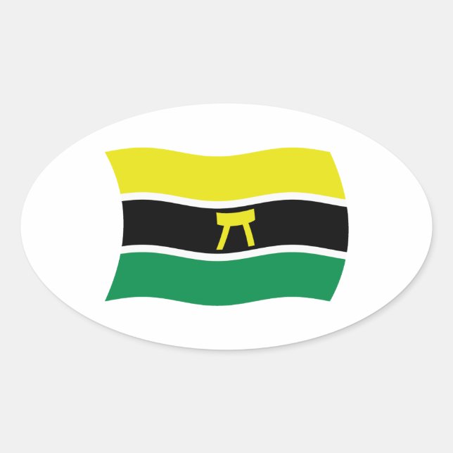 Ashanti People Flag Sticker (Vorderseite)