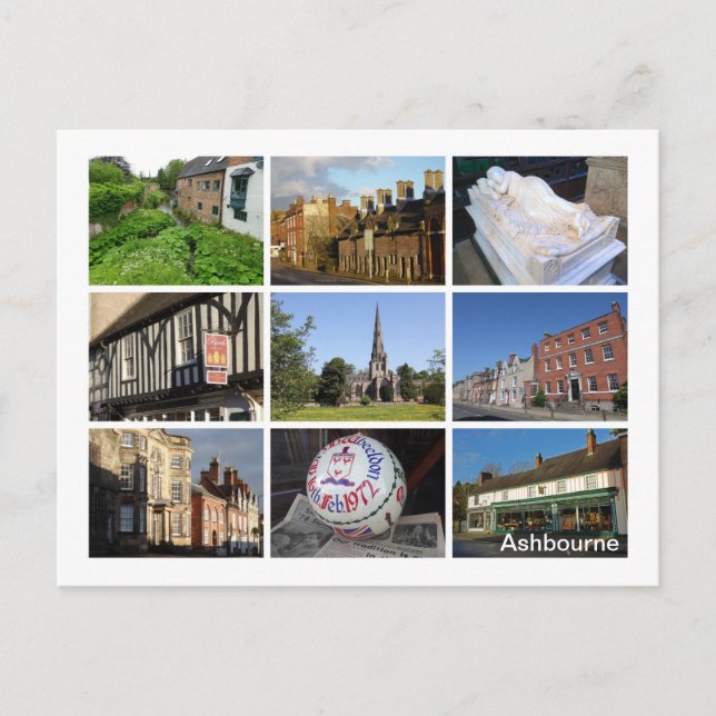 Ashbourne Postkarte (Vorderseite)