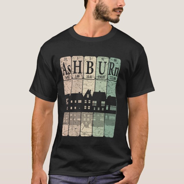 Ashburn Periodensystem Elemente Ashburn Virginia R T-Shirt (Vorderseite)