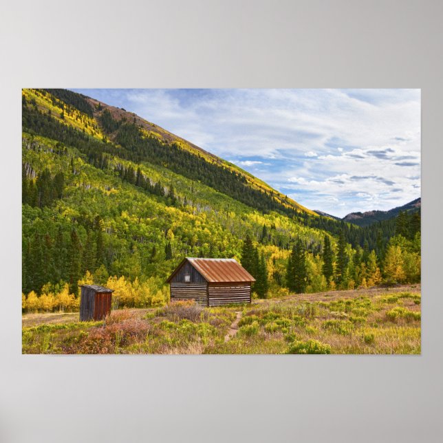 Ashcroft, Colorado Ghost Town Cabin Poster (Vorne)
