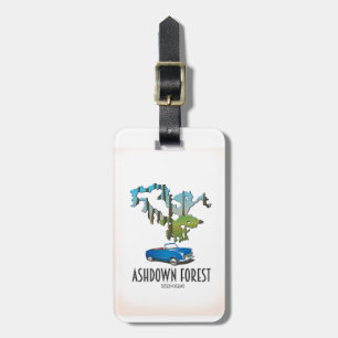 Ashdown Forest Sussex Karte Reiseplakat Karte Gepäckanhänger