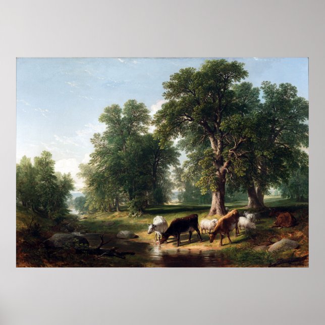 Asher Brown Durand Summer Nachmittag Poster (Vorne)
