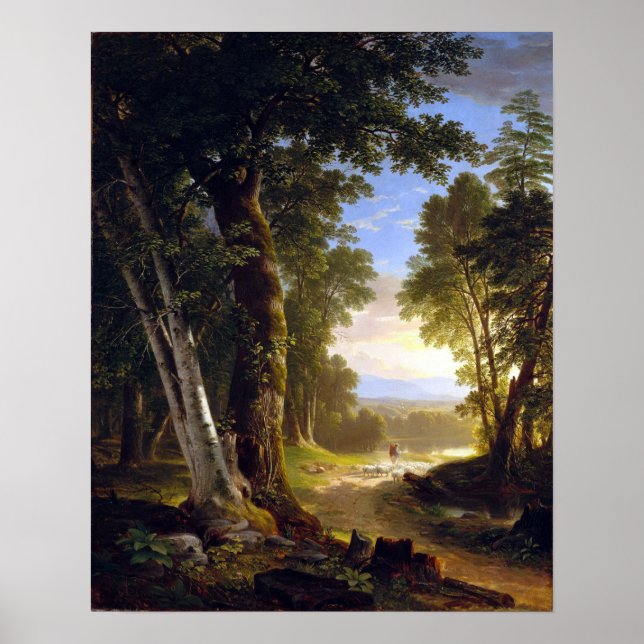 Asher Durand The Beeches Poster (Vorne)