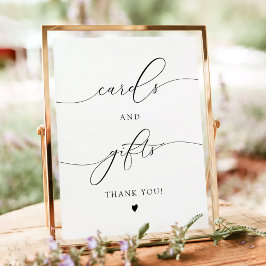 ASHER Elegante Calligrafy Cards und Geschenke-Zeic Poster