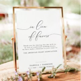 ASHER-Kalligraphie in der Rolle von Lieblingen Wed Poster