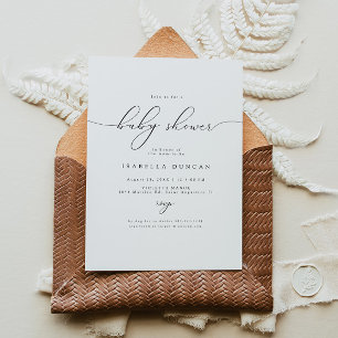 ASHER Moderne elegante Kinderdusche Einladung