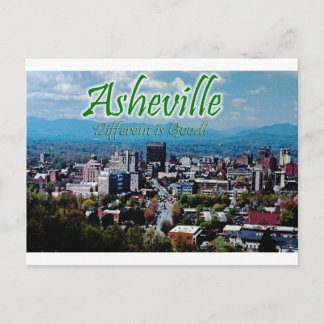 Asheville...Anders ist gut! Postkarte