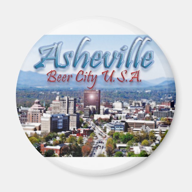 Asheville Beer City USA Magnet (Vorne)