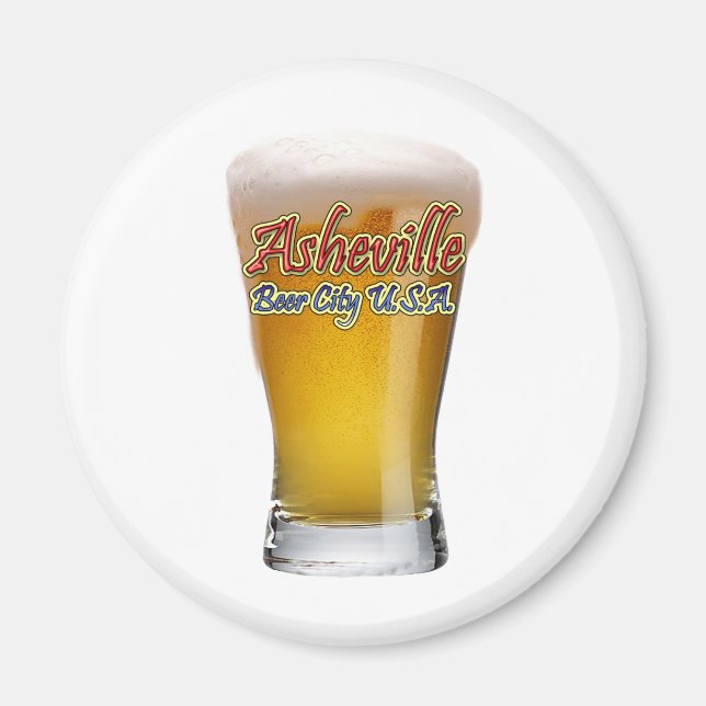 Asheville Beer City USA Magnet (Vorne)