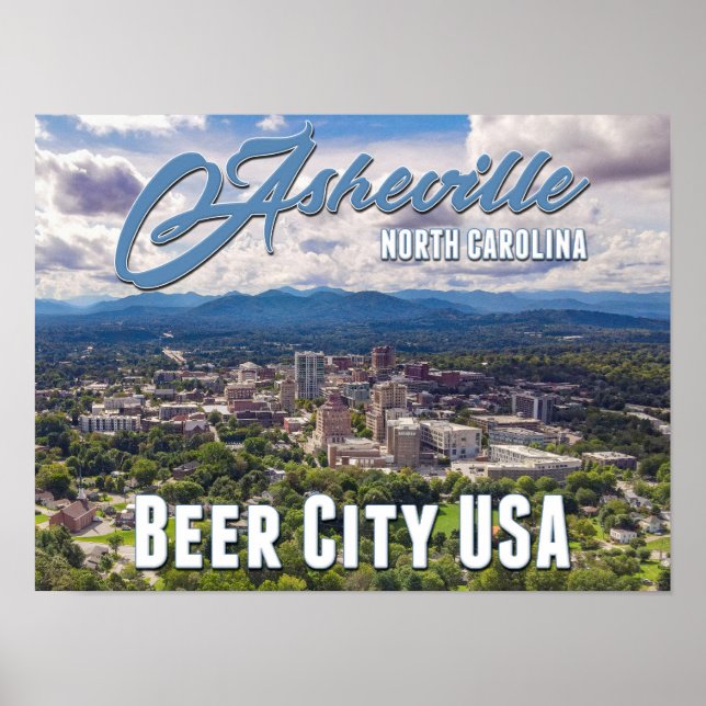 🍺 Asheville Beer City USA Poster (Vorne)