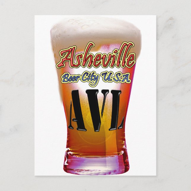 Asheville Beer City USA Postkarte (Vorderseite)